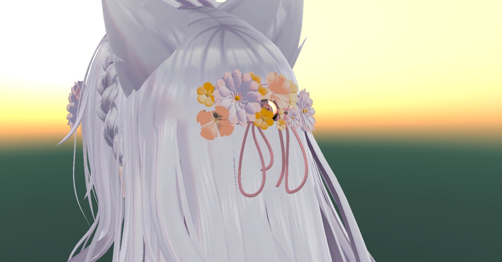 【無料】お花の髪飾り 前後セット