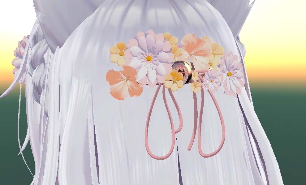 【無料】お花の髪飾り 前後セット