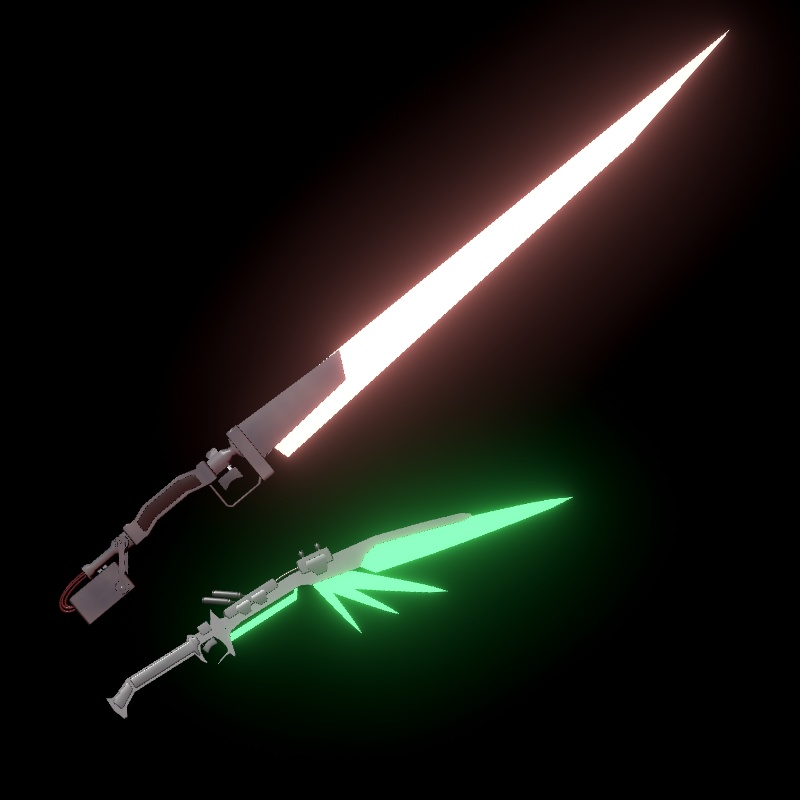 【VRChat】サイバー風武器セット