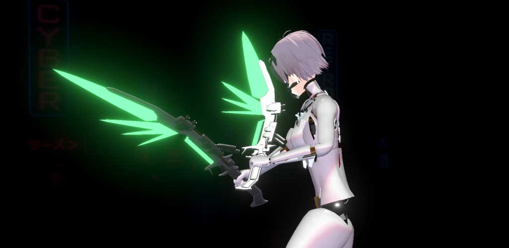 【VRChat】サイバー風武器セット