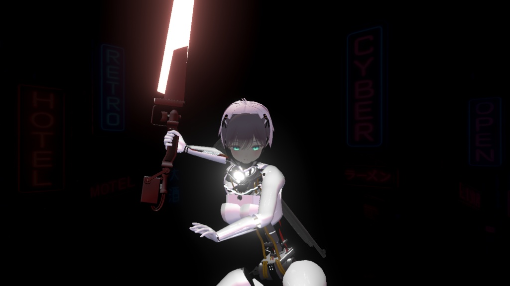 【VRChat】サイバー風武器セット