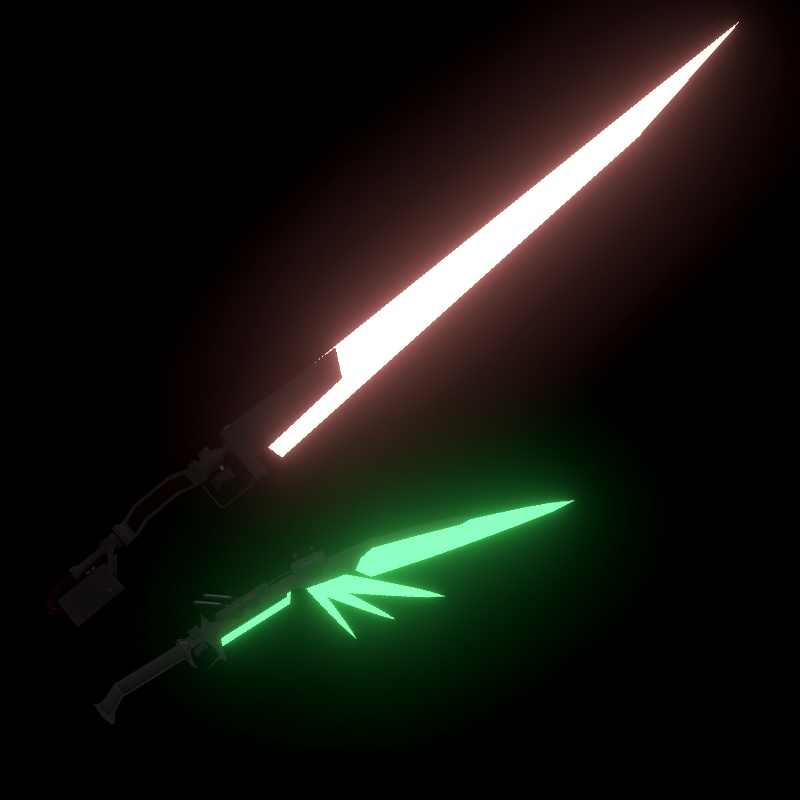 【VRChat】サイバー風武器セット