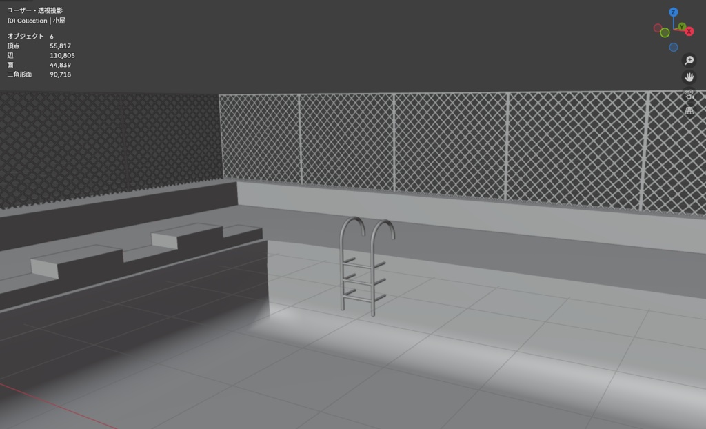 【無料 FBX】背景・ワールド用3Dモデル【VRChat想定】