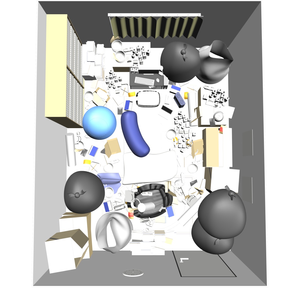 3Dニートの汚部屋 内観(CLIPSTUDIOPAINT用)