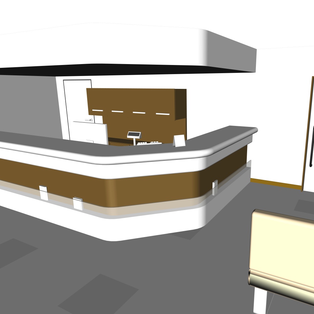 3D待合室・病院受付(CLIPSTUDIOPAINT用)