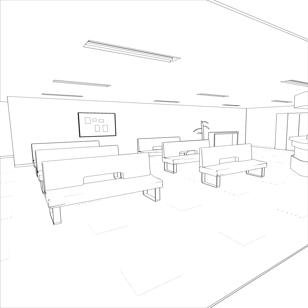 3D待合室・病院受付(CLIPSTUDIOPAINT用)