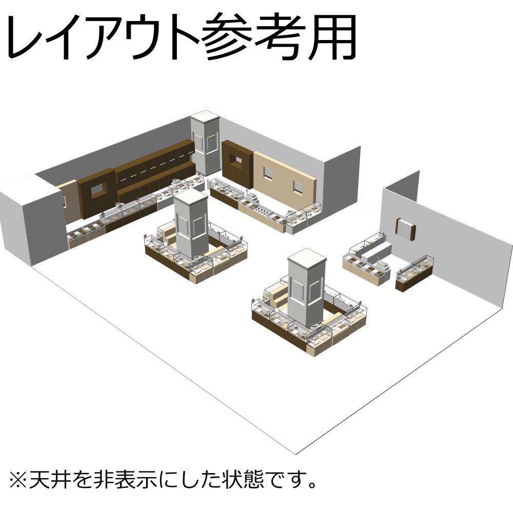 3Dデパート・食品売り場(CLIPSTUDIOPAINT用)