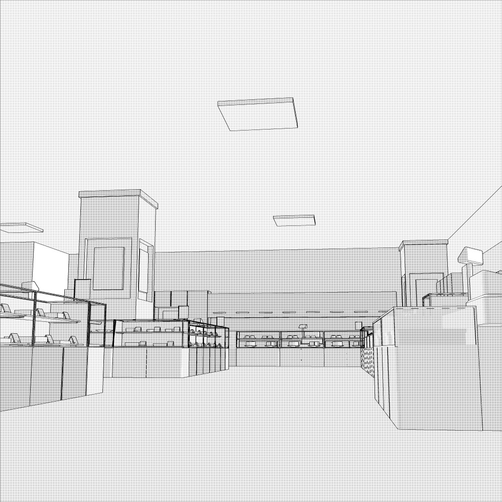 3Dデパート・食品売り場(CLIPSTUDIOPAINT用)