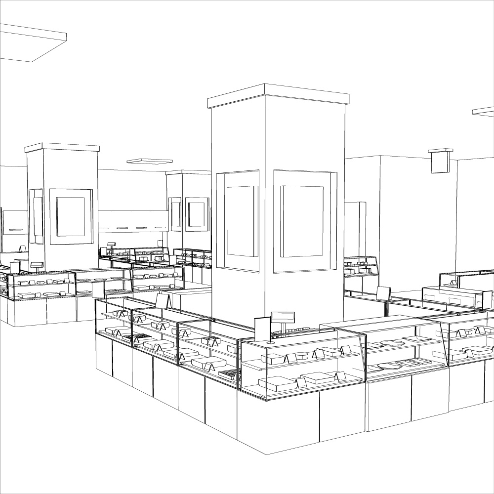 3Dデパート・食品売り場(CLIPSTUDIOPAINT用)