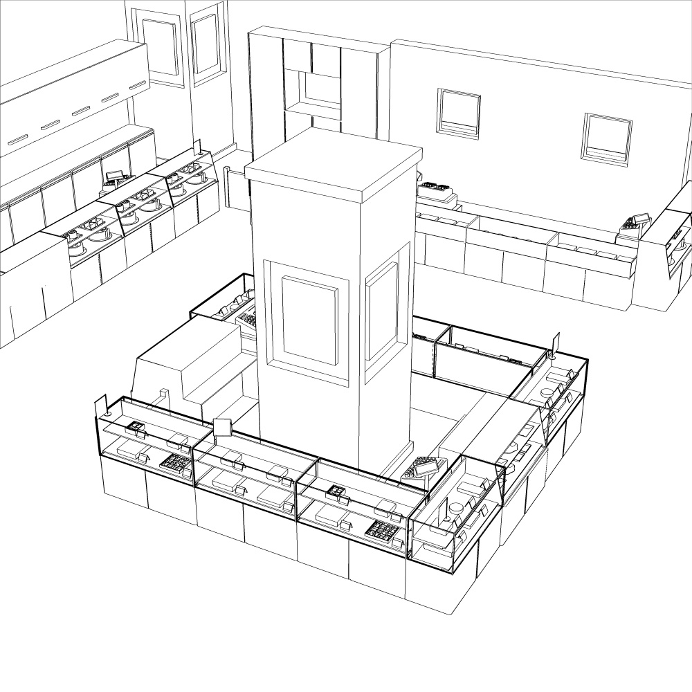 3Dデパート・食品売り場(CLIPSTUDIOPAINT用)