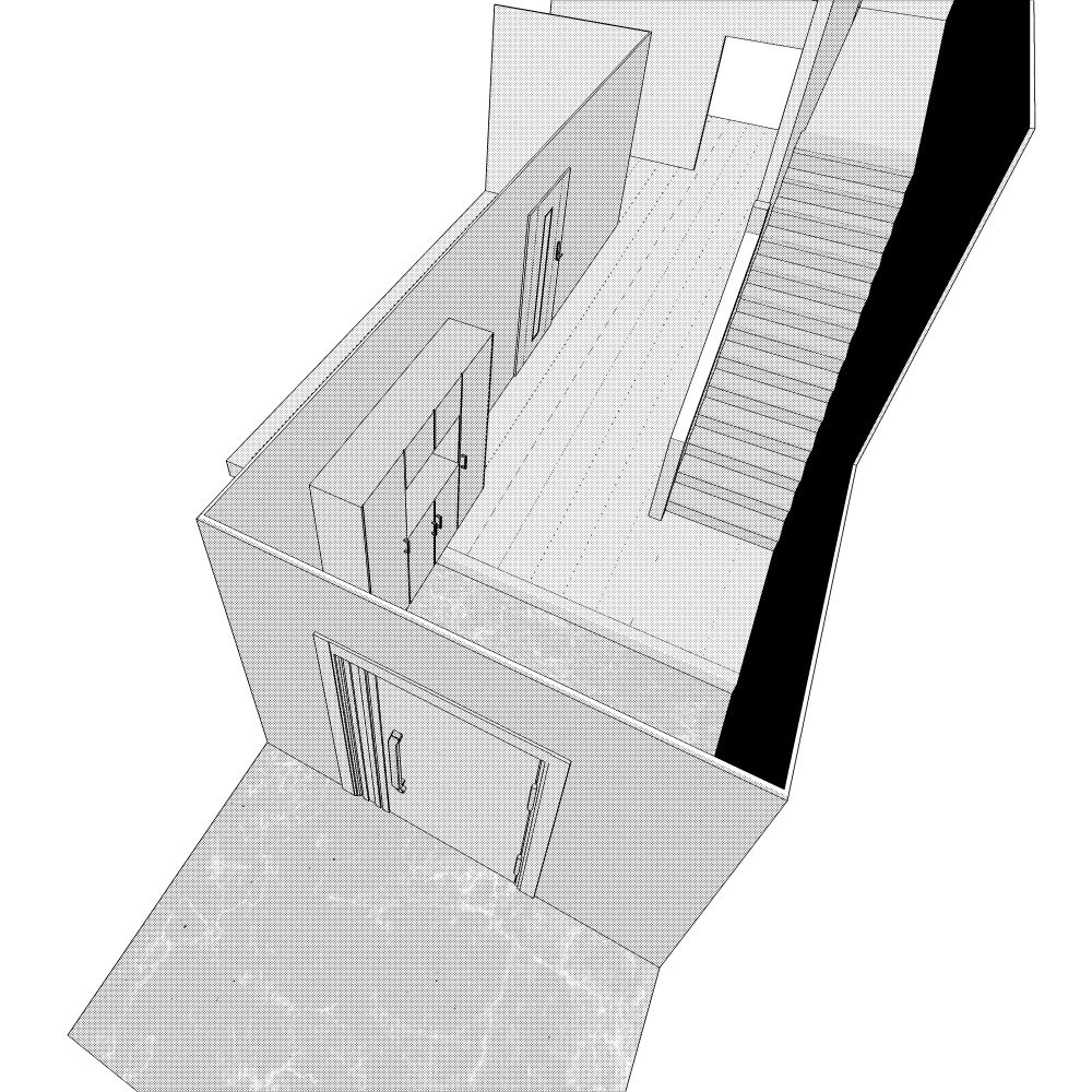 3D戸建ての玄関(CLIPSTUDIOPAINT用)