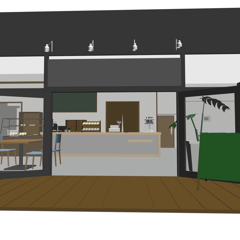 3Dカフェ・喫茶店(CLIPSTUDIOPAINT用)