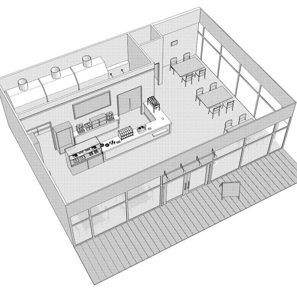 3Dカフェ・喫茶店(CLIPSTUDIOPAINT用)