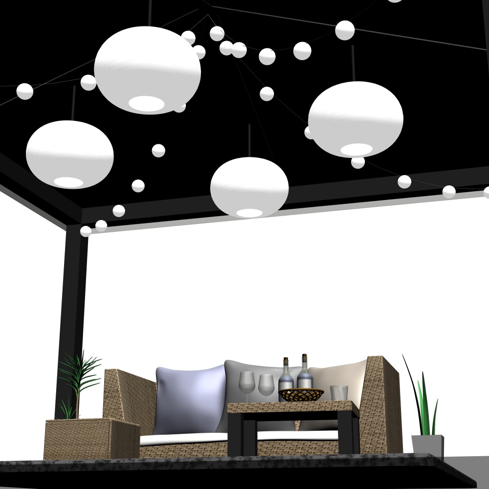 3Dガーデンソファ・テーブル(CLIPSTUDIOPAINT用)