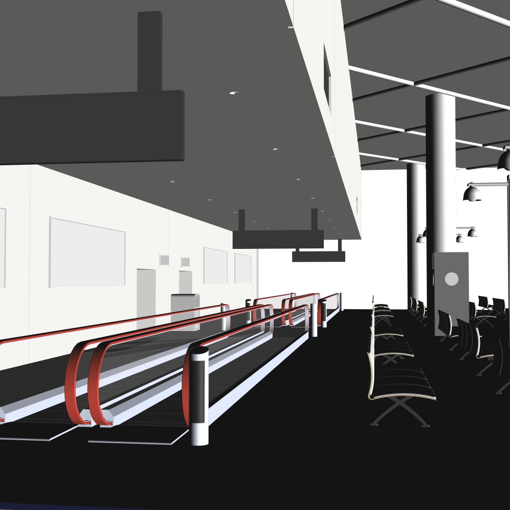 3D空港ロビー(CLIPSTUDIOPAINT用)