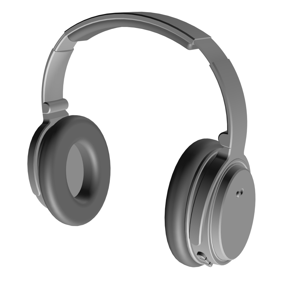 3Dヘッドホン(開閉)(CLIPSTUDIOPAINT用)