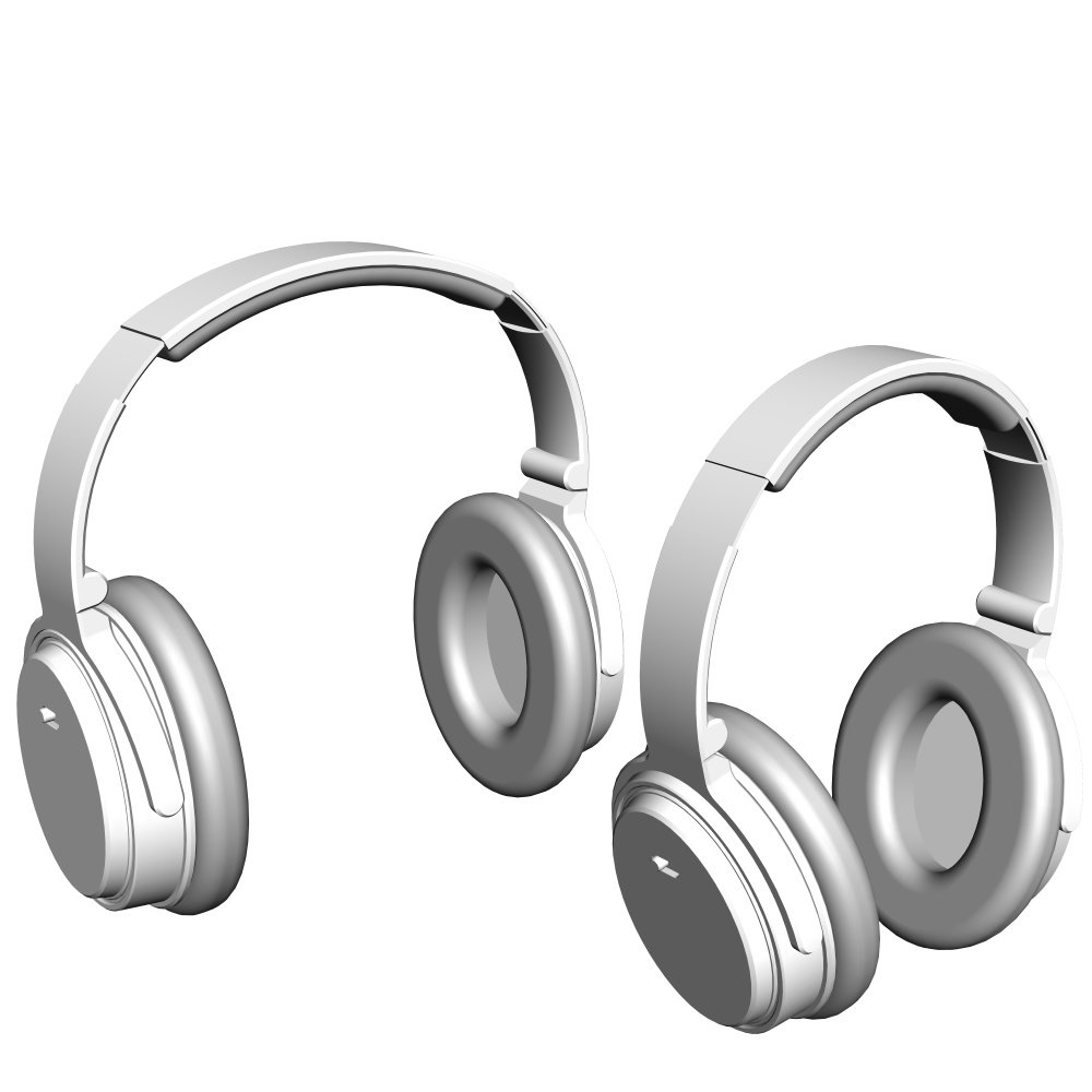 3Dヘッドホン(開閉)(CLIPSTUDIOPAINT用)