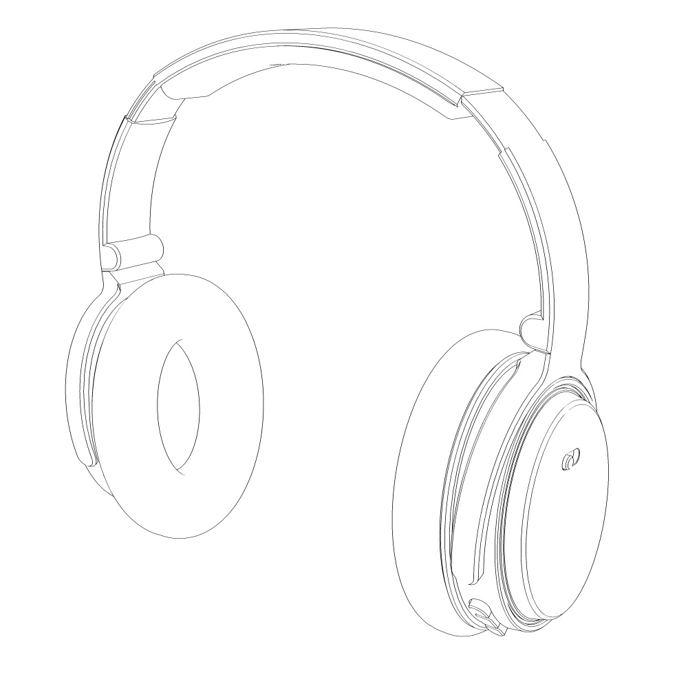 3Dヘッドホン(開閉)(CLIPSTUDIOPAINT用)