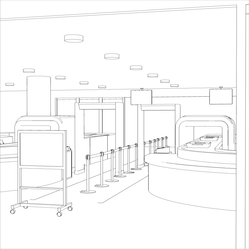 3D手荷物検査場