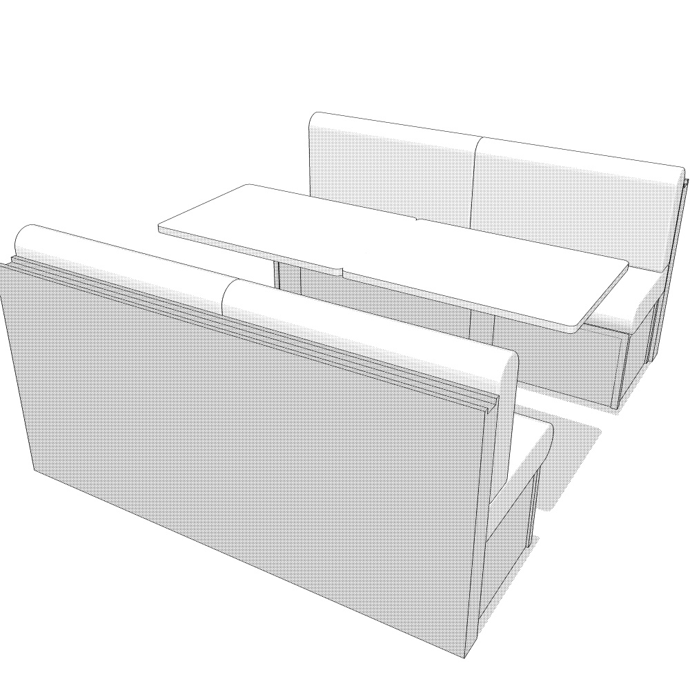 3Dソファ+テーブル(CLIPSTUDIOPAINT用)