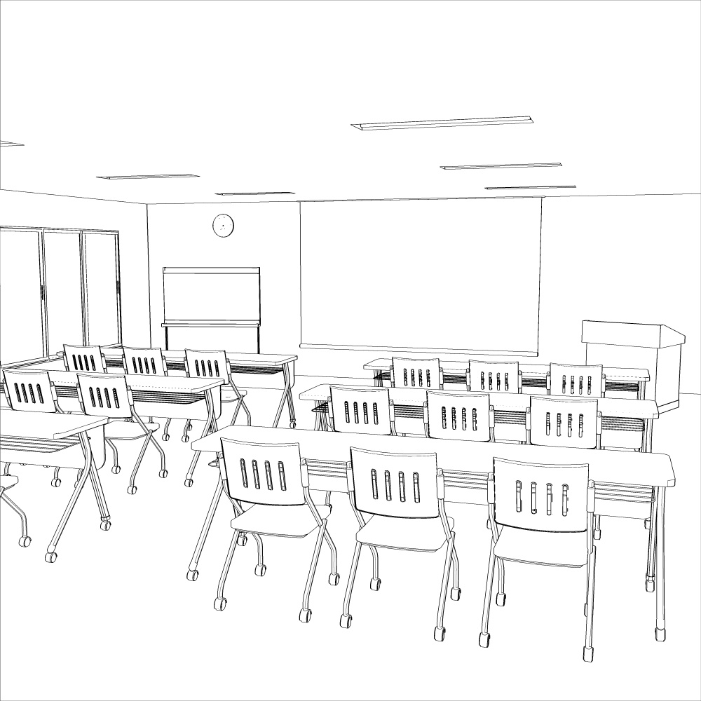 3D会議室・研修室Ver1.1(CLIPSTUDIOPAINT用)