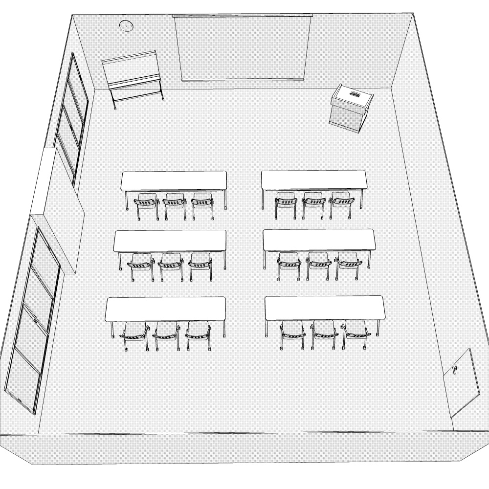 3D会議室・研修室Ver1.1(CLIPSTUDIOPAINT用)