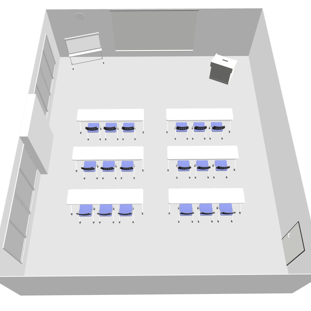 3D会議室・研修室Ver1.1(CLIPSTUDIOPAINT用)