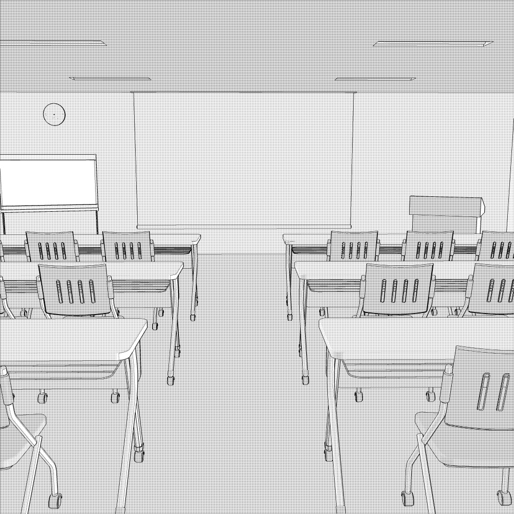3D会議室・研修室Ver1.1(CLIPSTUDIOPAINT用)