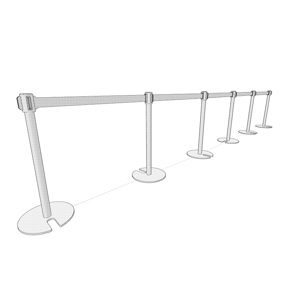 3Dパーテーションポール(CLIPSTUDIOPAINT用)