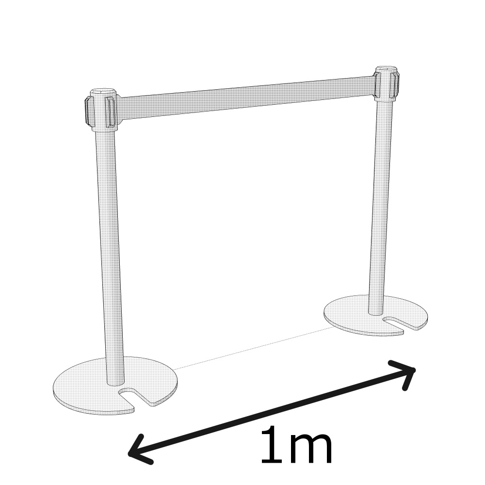 3Dパーテーションポール(CLIPSTUDIOPAINT用)