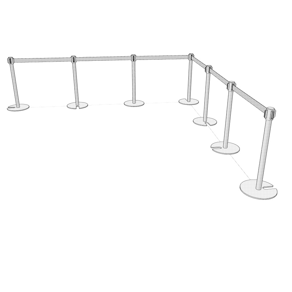 3Dパーテーションポール(CLIPSTUDIOPAINT用)