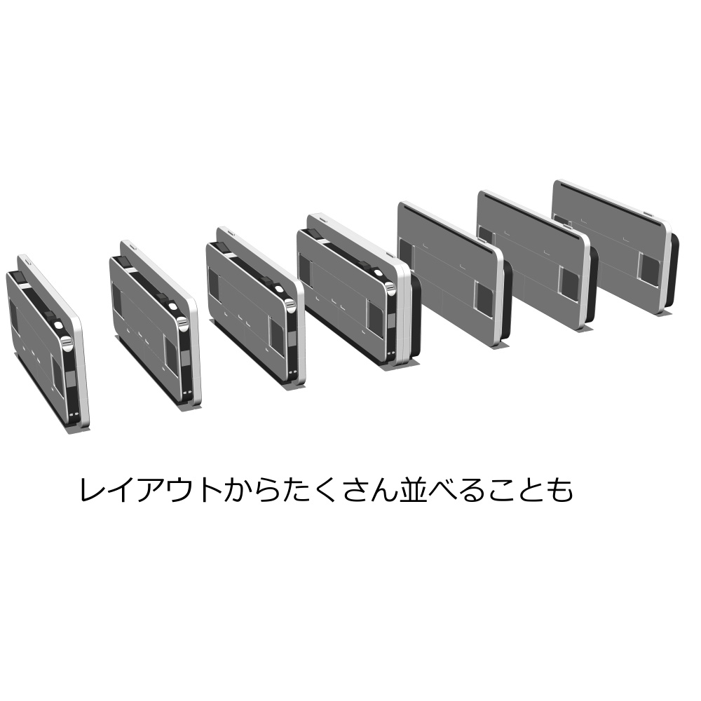 3D自動改札機(CLIPSTUDIOPAINT用)