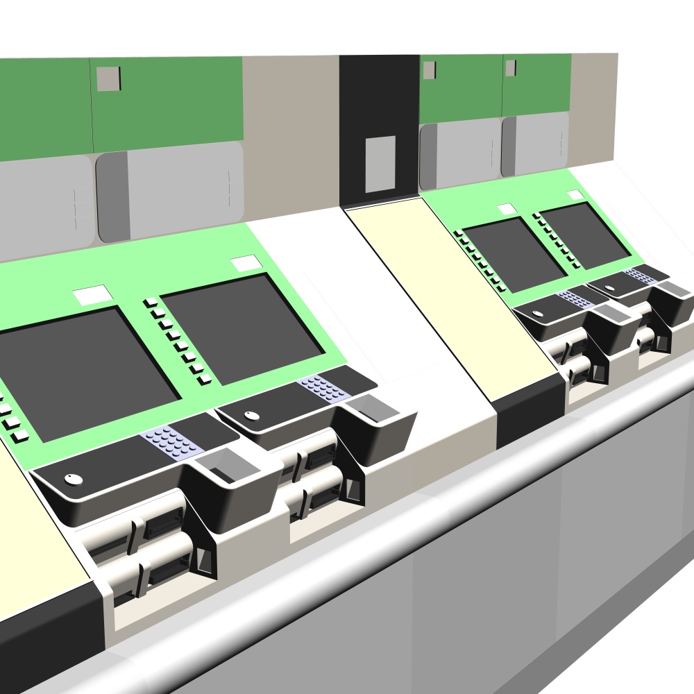 3D駅の券売機(CLIPSTUDIOPAINT用)