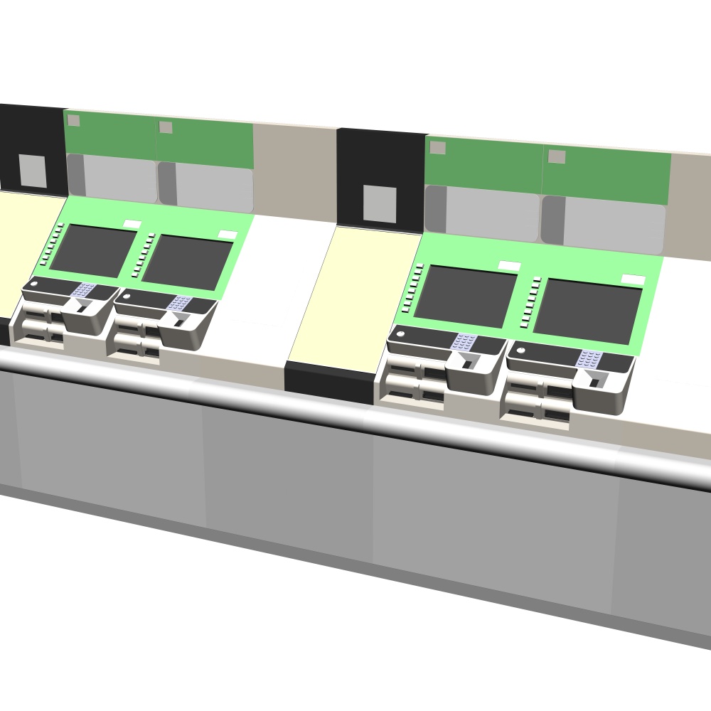 3D駅の券売機(CLIPSTUDIOPAINT用)