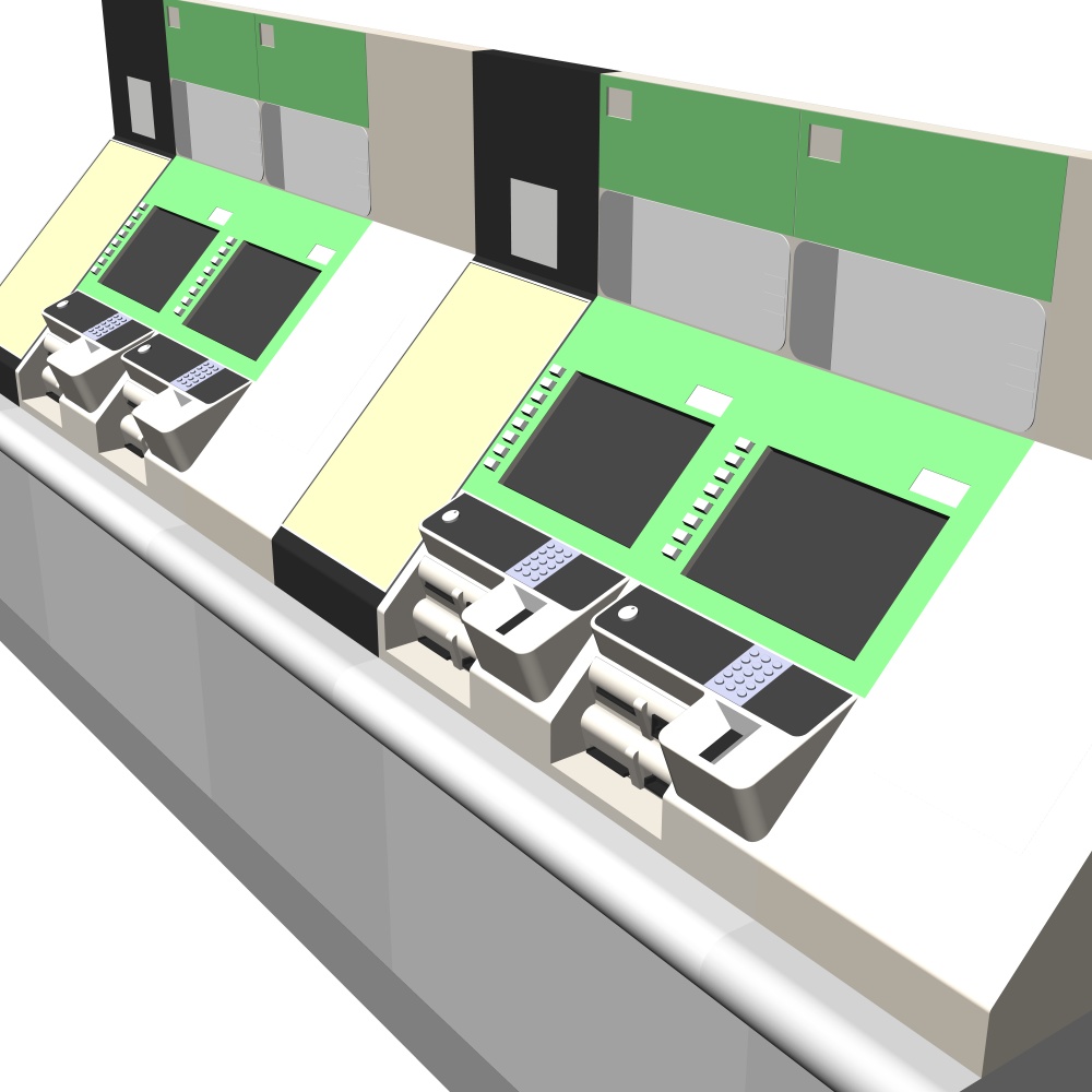 3D駅の券売機(CLIPSTUDIOPAINT用)