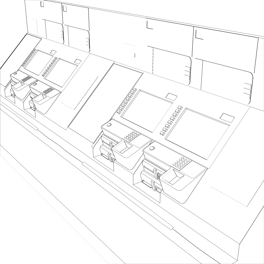 3D駅の券売機(CLIPSTUDIOPAINT用)