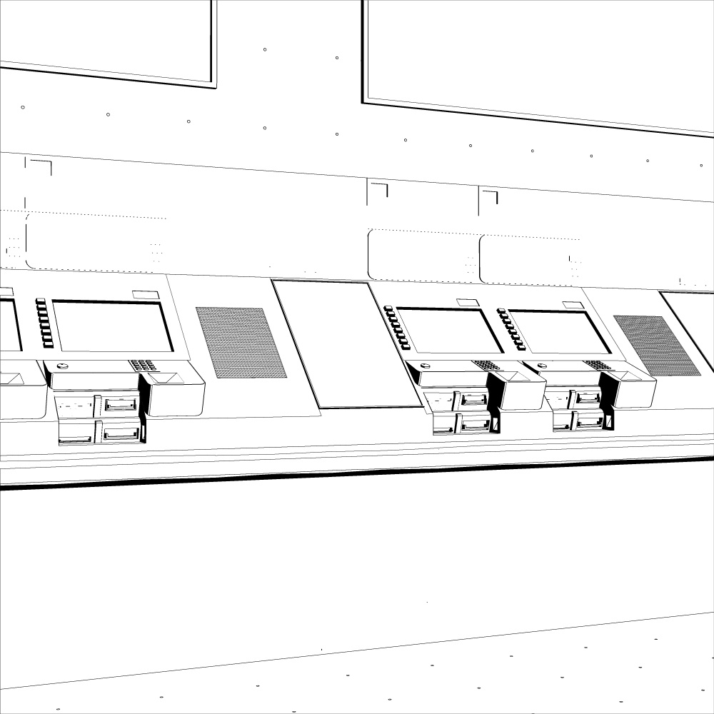 3D駅構内(CLIPSTUDIOPAINT用)