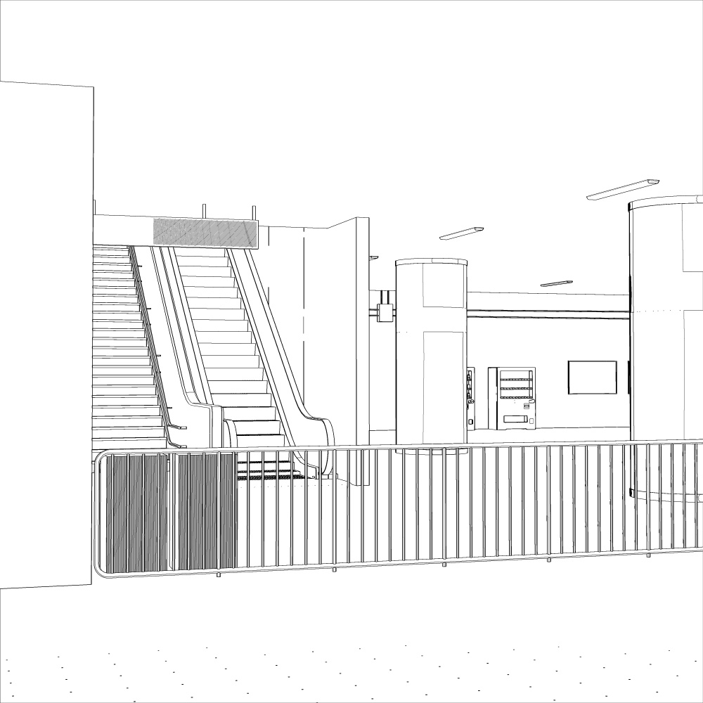 3D駅構内(CLIPSTUDIOPAINT用)