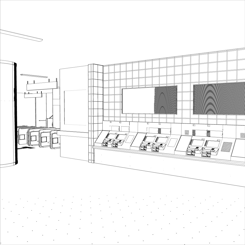 3D駅構内(CLIPSTUDIOPAINT用)