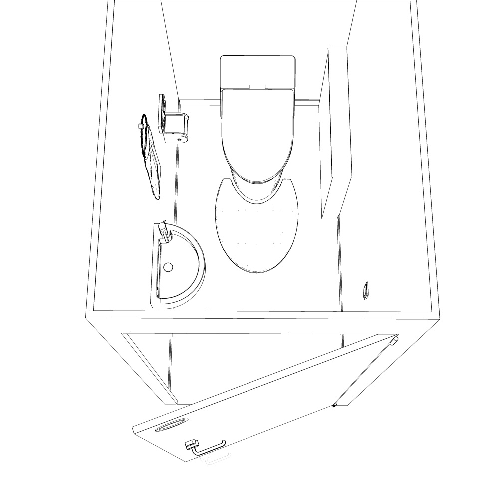3Dトイレ(CLIPSTUDIOPAINT用)
