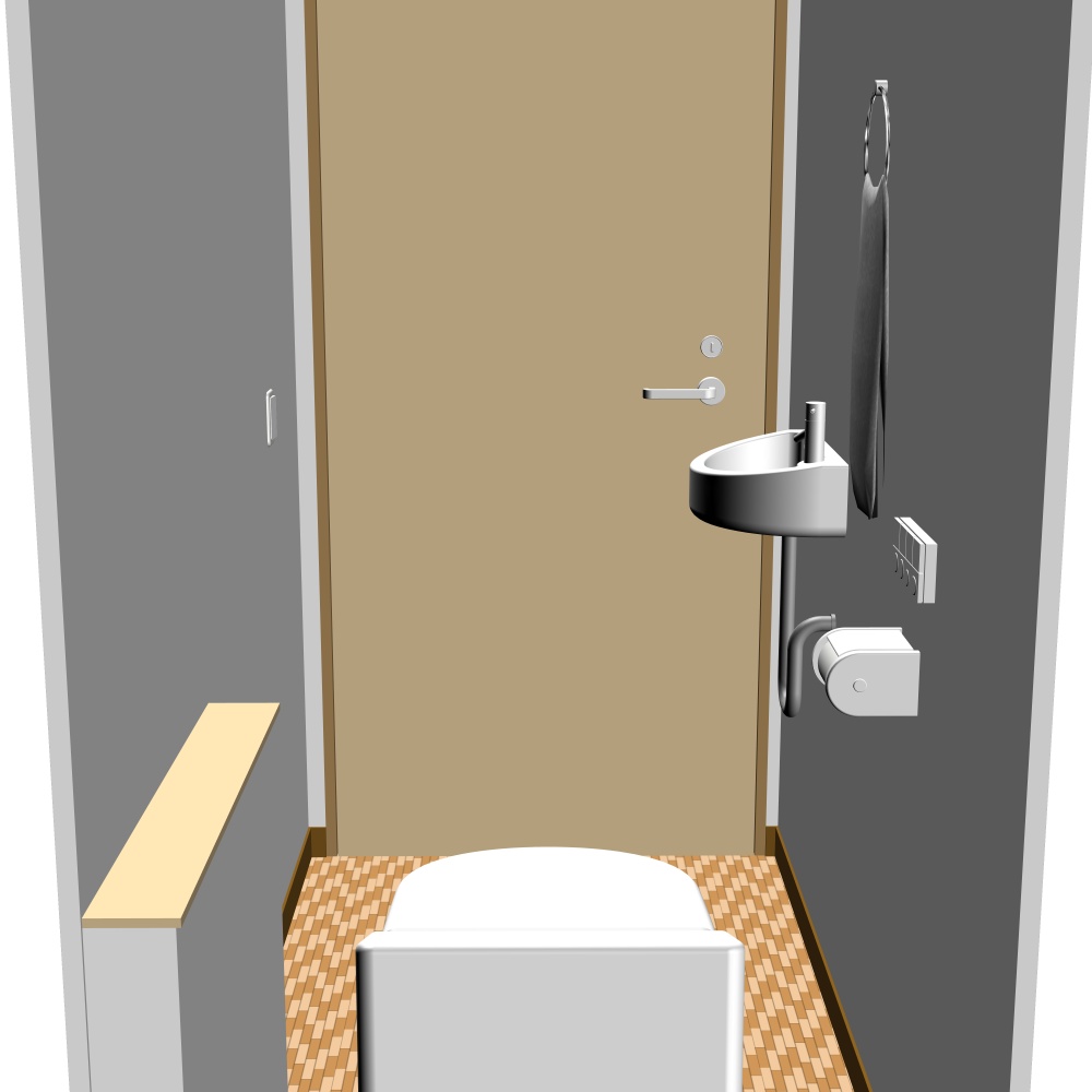 3Dトイレ(CLIPSTUDIOPAINT用)