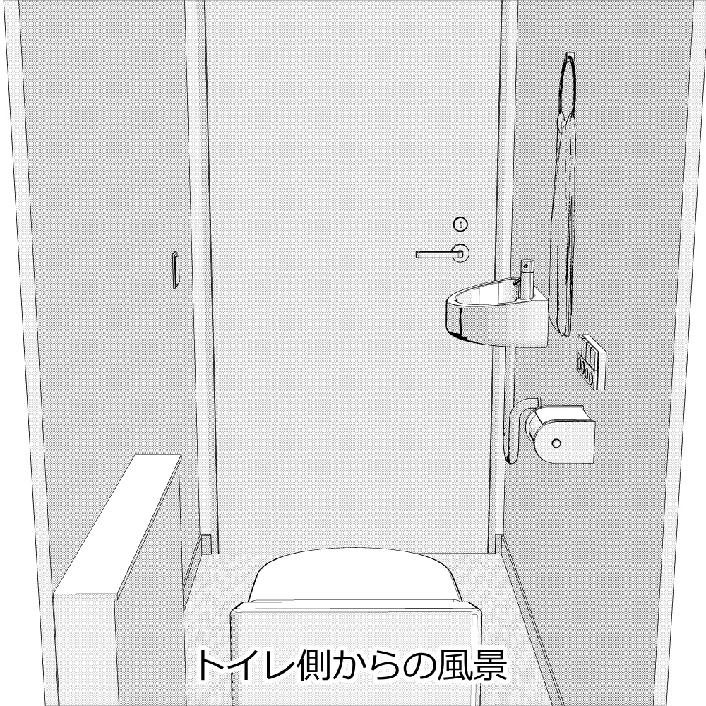 3Dトイレ(CLIPSTUDIOPAINT用)