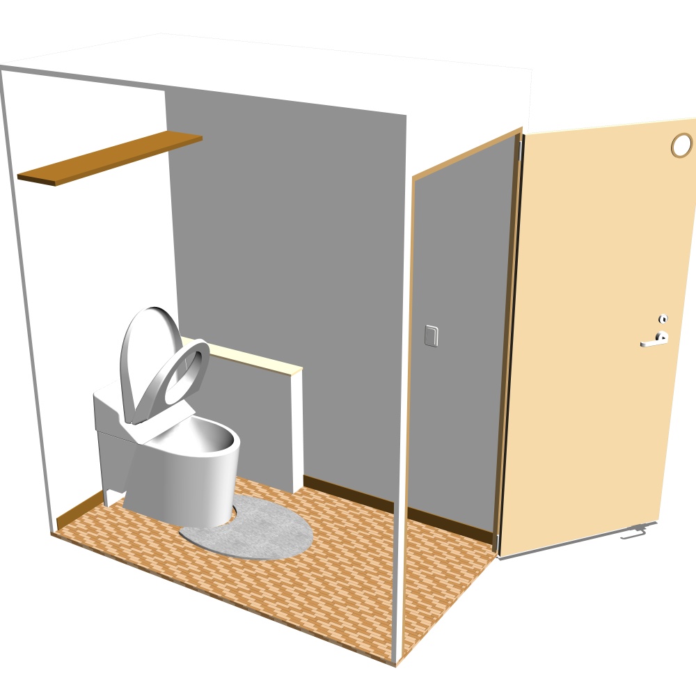 3Dトイレ(CLIPSTUDIOPAINT用)