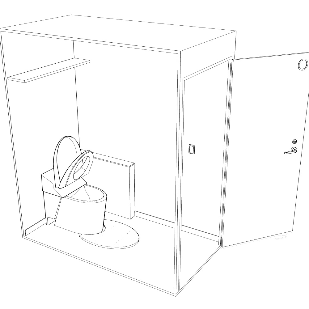 3Dトイレ(CLIPSTUDIOPAINT用)