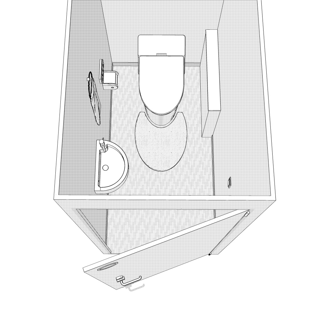 3Dトイレ(CLIPSTUDIOPAINT用)