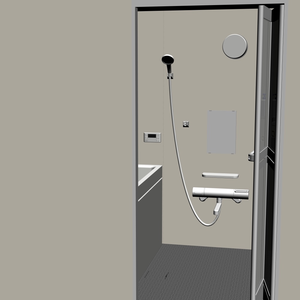 3Dバスルーム(CLIPSTUDIOPAINT用)