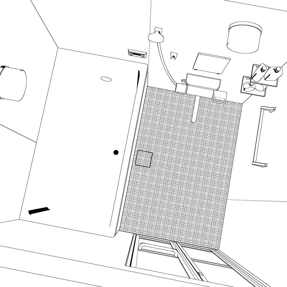 3Dバスルーム(CLIPSTUDIOPAINT用)