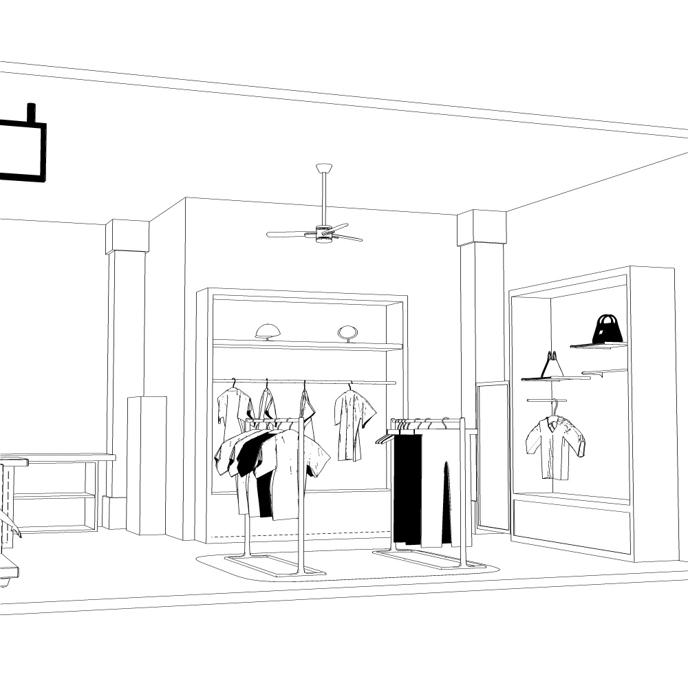 3D洋服屋・ショップ(CLIPSTUDIOPAINT用)