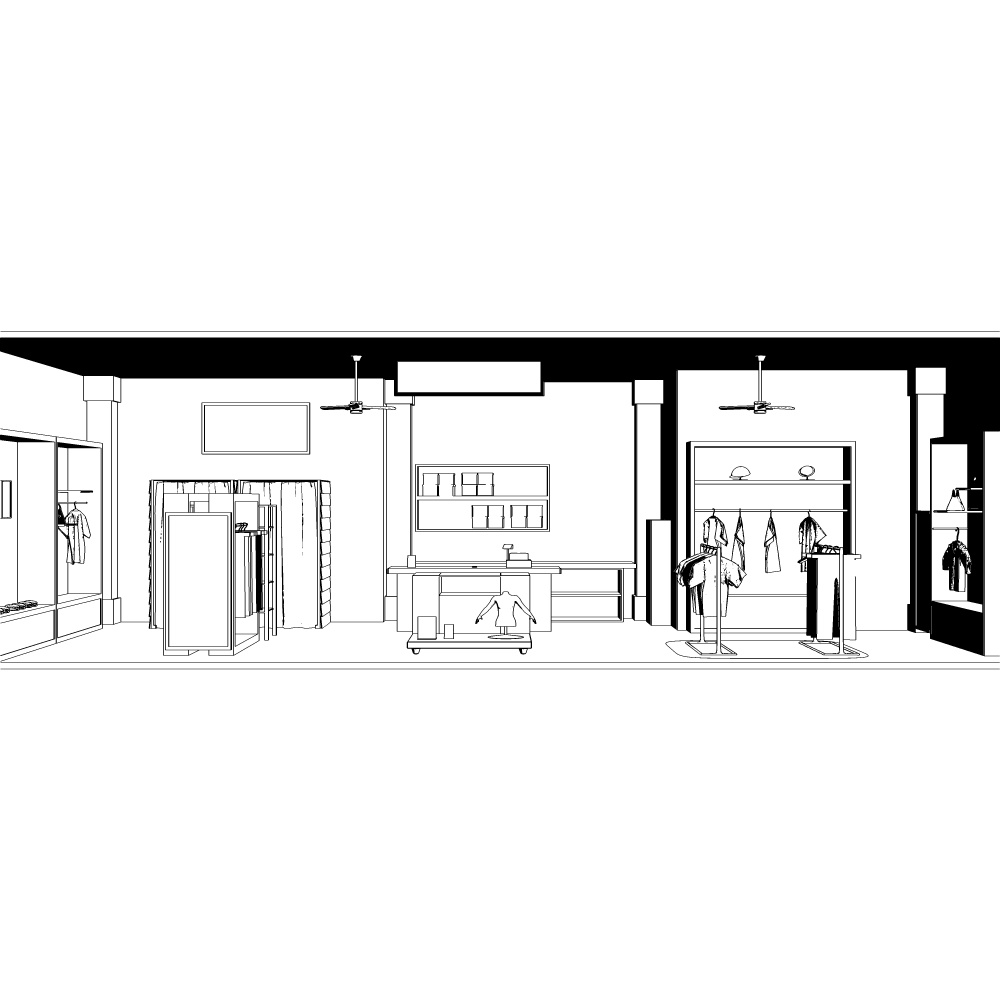 3D洋服屋・ショップ(CLIPSTUDIOPAINT用)