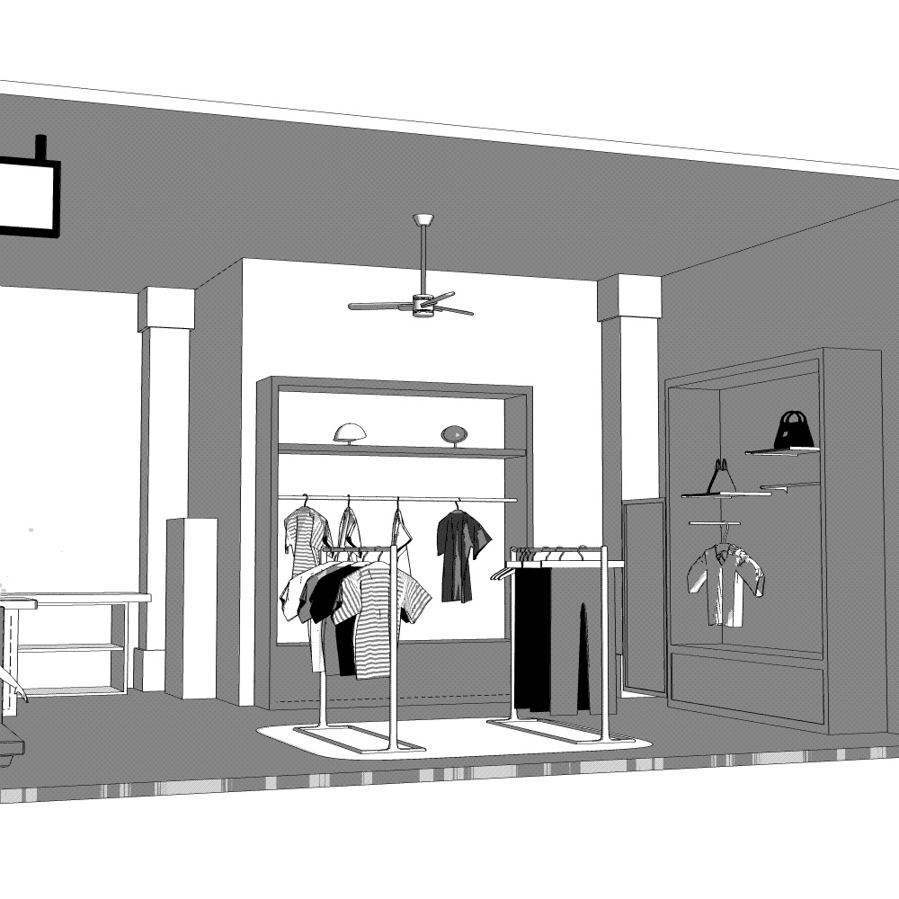 3D洋服屋・ショップ(CLIPSTUDIOPAINT用)